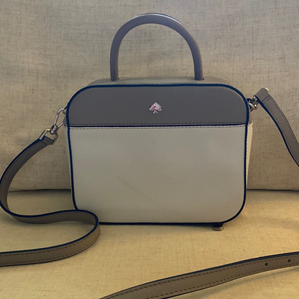 Kate Spade mini camera bag white and gray